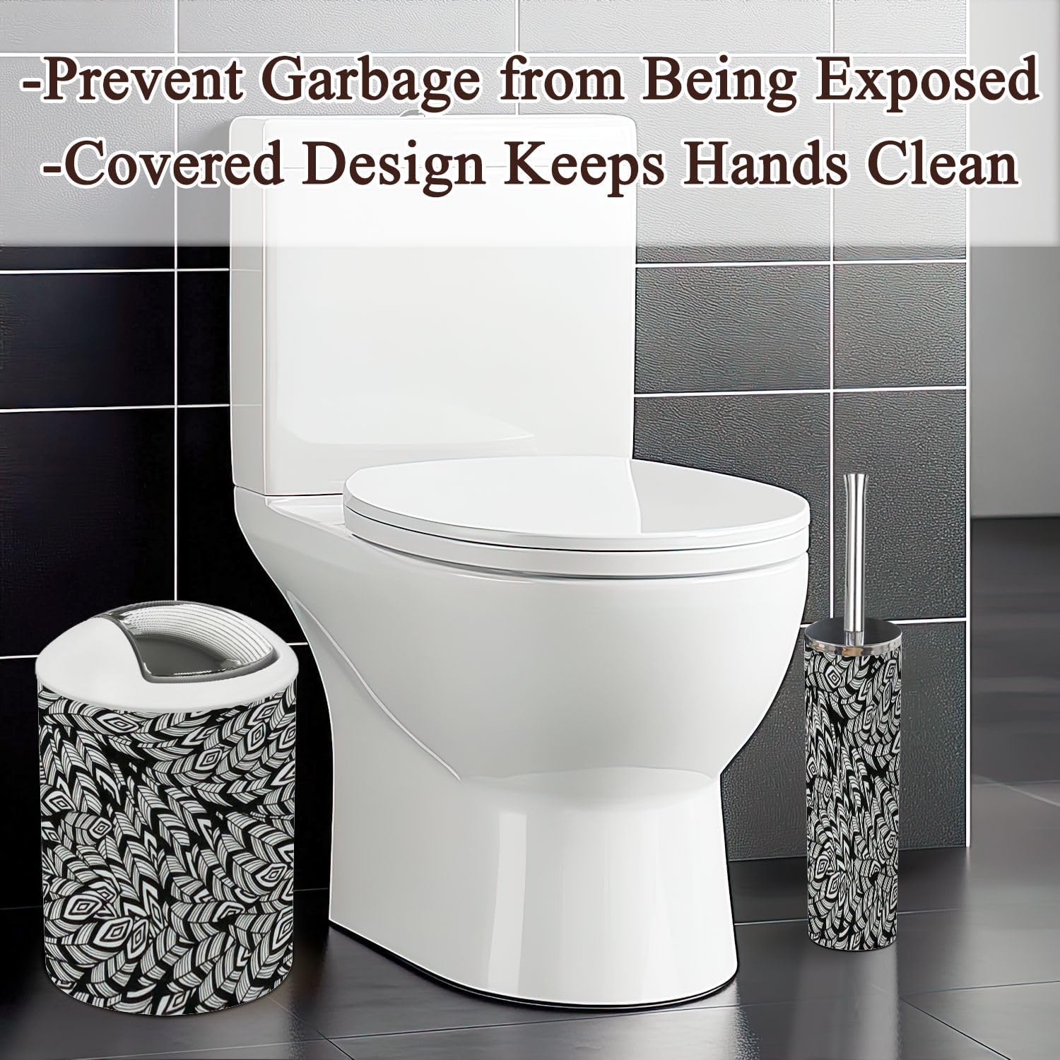 Bathroom Accessories Set 6 Pcs Seamless Design
