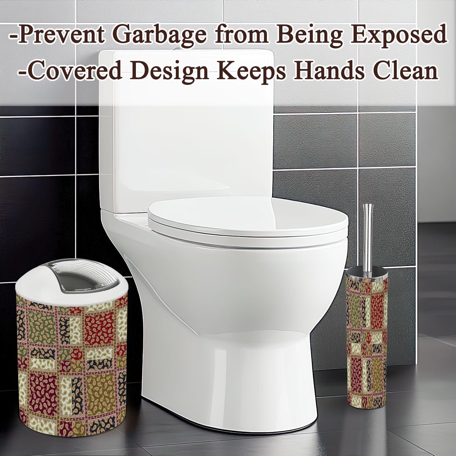Bathroom Accessories Set 6 Pcs Durable Modern Decor 1