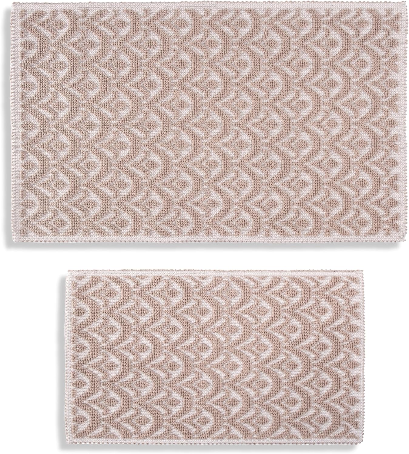 GOLD CASE Bath Rugs Set of 2 Beige 16x24 20x32