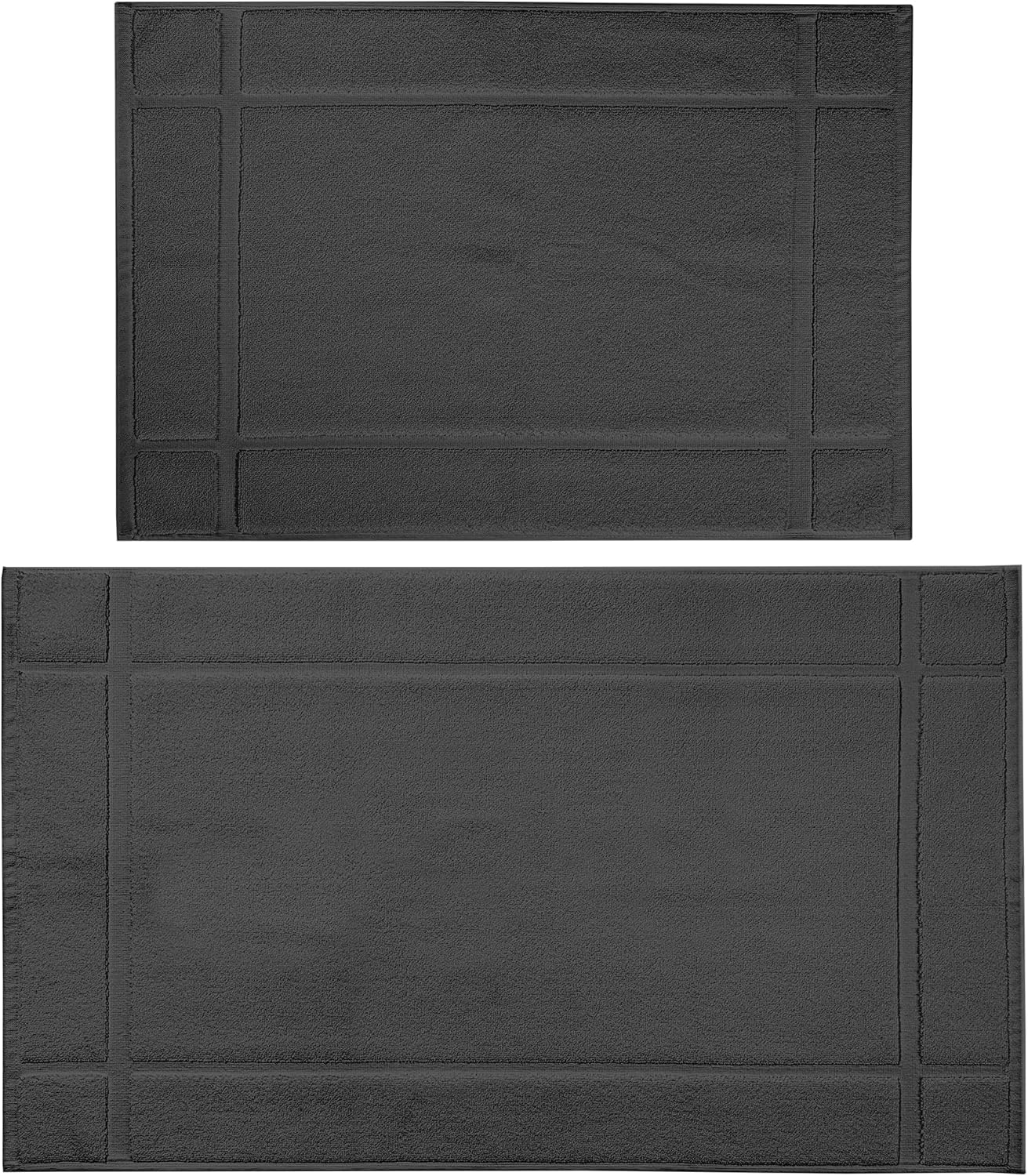 Ample Decor Bath Mats 100 Cotton Grey